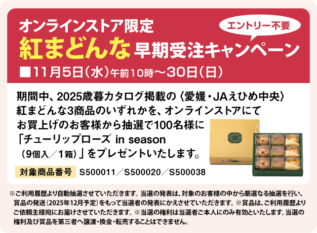 紅まどんな早期受注キャンペーン